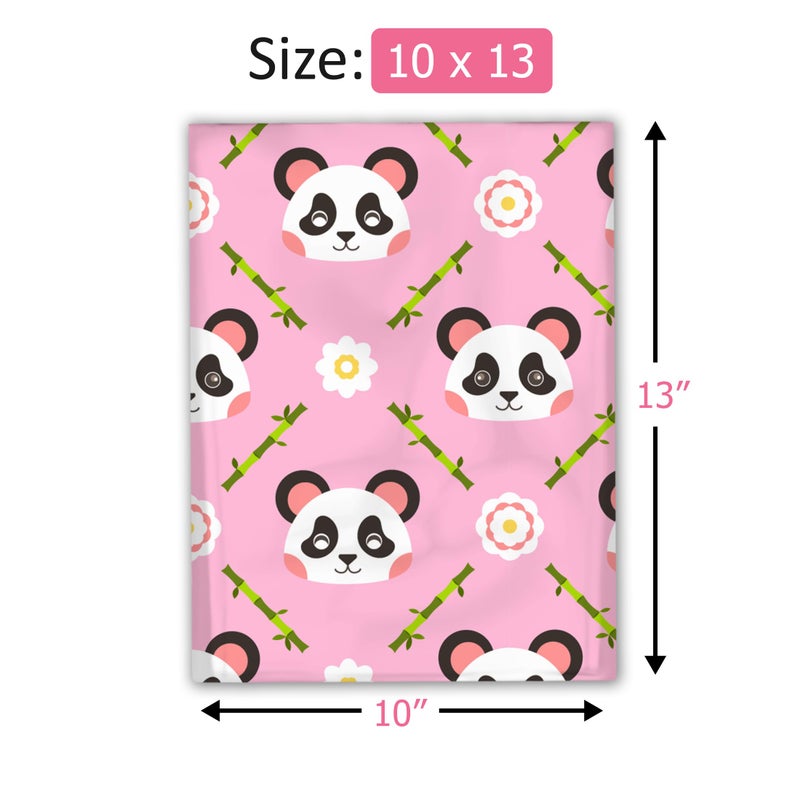Pro Supply Global 10x13 (100) Pink Panda Designer Poly Mailers Shipping Envelopes Premium Printed Bags - Image 4